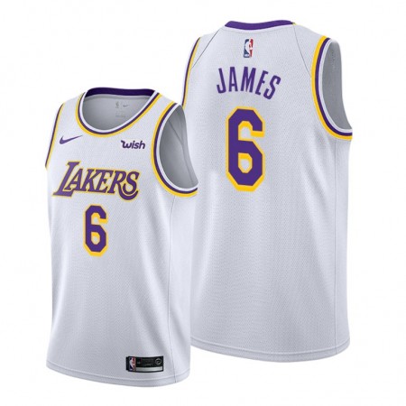 Dres Los Angeles Lakers LeBron James 6 Nike 2021-22 Association Edition Swingman